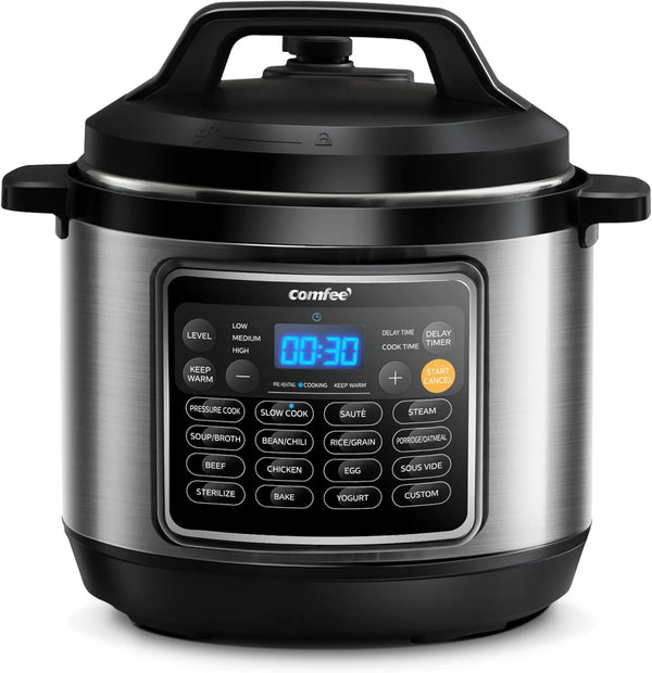 2025 16 in 1 Electric Pressure Cooker Instant Multi Cooker Olla de Presion Non-Stick Pot Yogurt Maker Rice Cooker Slow Cooker Saut¨¦ Steamer 8 Quarts for Family Feast