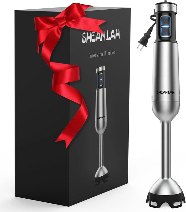 2025 1000W Powerful Immersion Blender handheld, New Update Hand Blender with 25-Speed, Scratch-Resistant Corded Hand Mixer with Heavy-Duty Copper Brushless Motor and Gift Box