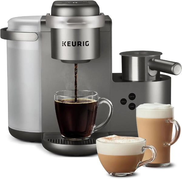 2025 Keurig K-Cafe Special Edition Single Serve K-Cup Pod Coffee, Latte and Cappuccino Maker, Comes with Dishwasher Safe Milk Frother, Nickel