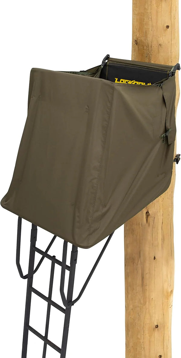 2025 Rivers Edge 1-Man Lockdown Ladder Treestand and Concealment Kit, Each Sold Separately