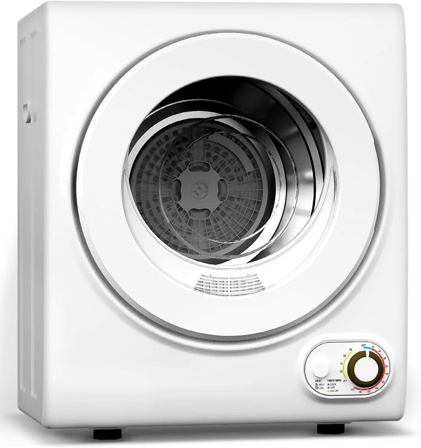 2025 110V Portable Dryer â€?850W Compact Clothes Dryer with 4 Automatic Drying Modes, Stainless Steel Tub, Simple Control Knob for Apartments, Dorms & Small Spaces