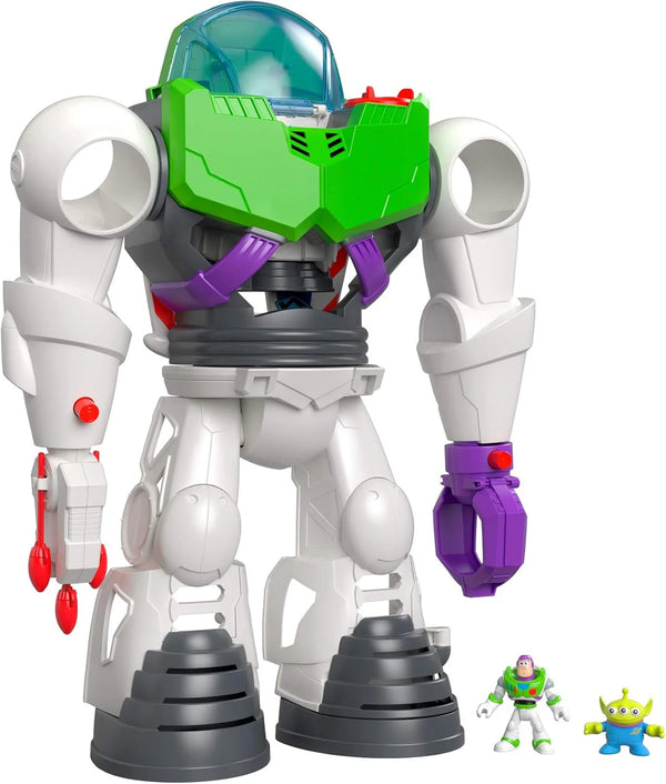 2025 Fisher-Price Imaginext Preschool Toy Disney Pixar Toy Story Buzz Lightyear Robot Playset with Spaceship for Pretend Play Kids Ages 3+ Years