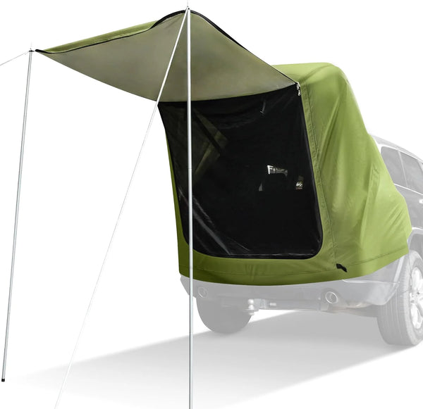 2025 SUV Tailgate Tent with Awning - Waterproof SUV Tents for Camping, Car Hatchback Truck Roof Canopy Sun Shade Privacy Shelter for Outdoor Travel, Universal Fit Most SUV