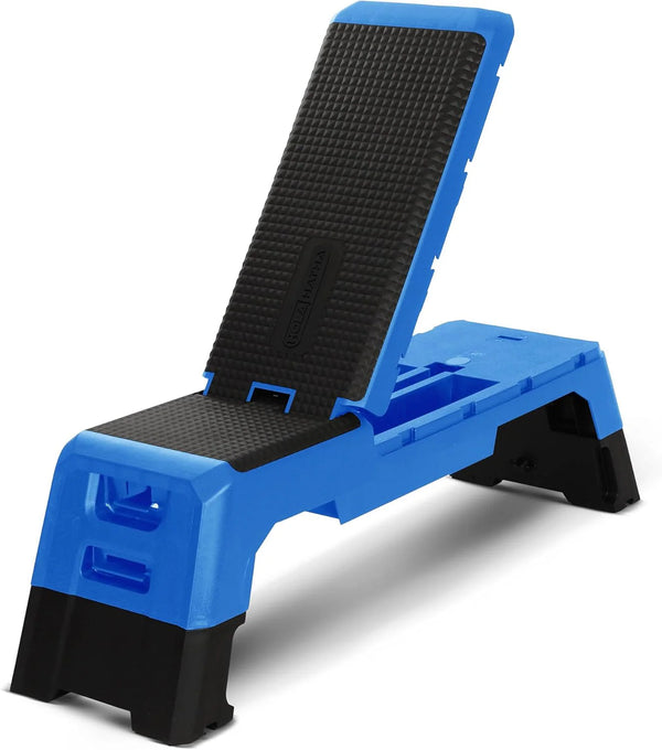 2025 HolaHatha Adjustable Multi-Functional Exercise Bench 440 Pound Capacity Foldable Incline Deck, 8.5 to 14.5 Inch Height, Compact Design,