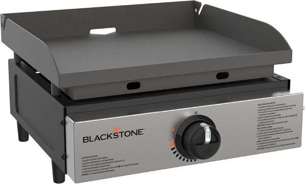2025 Blackstone 1971 Original 17¡± Tabletop Griddle with Stainless Steel Front Plate, Powder Coated Steel, Black