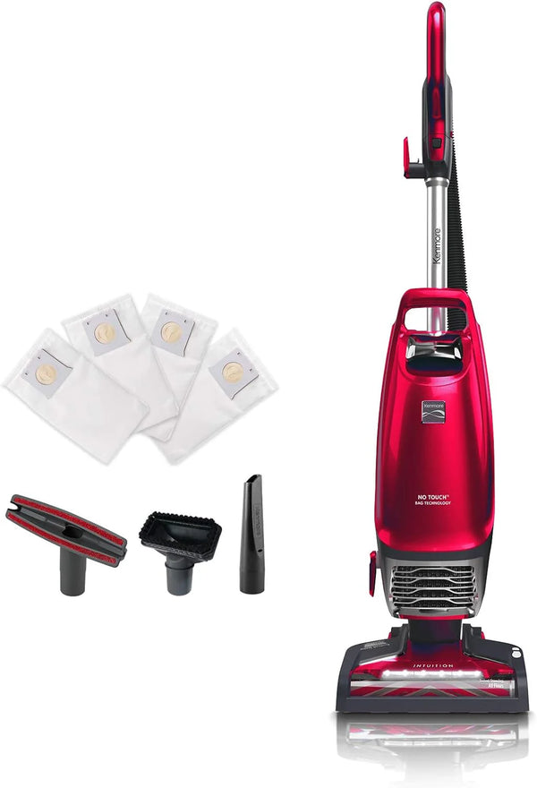 2025 Kenmore Intuition BU4020 Bagged Upright Vacuum Pet Friendly Lift-Up Carpet Vacuum Cleaner 2-Motor Power Suction with HEPA Filter, Pet Handi-Mate, 3-in-1 Combination Tool for Carpet, Floor, Pet Hair