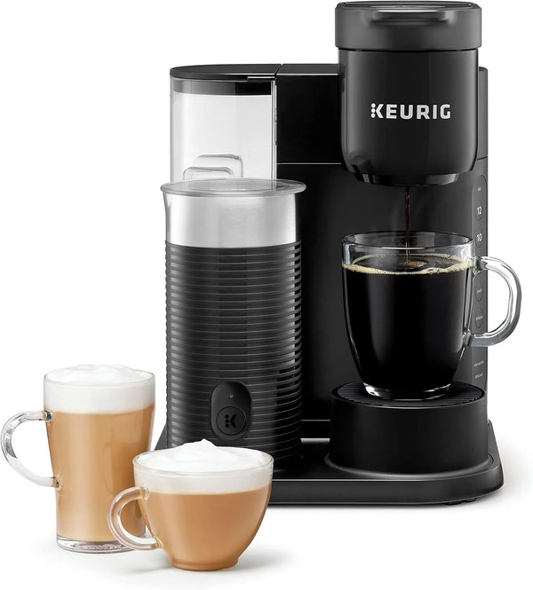 2025 K-Cafe Essentials Single Serve K-Cup Pod Coffee, Latte and Cappuccino Maker, Black