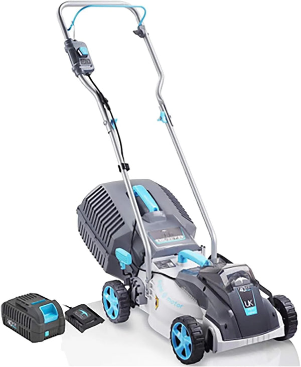 2025 40V Cordless Lawn Mower with Brushless Motor - 13 Inch Lightweight 2-in-1 Push Mower, 5 Adjustable Cutting Heights, Low Noise & 40V Lithium-Ion Battery Included, Ideal for Small Yards