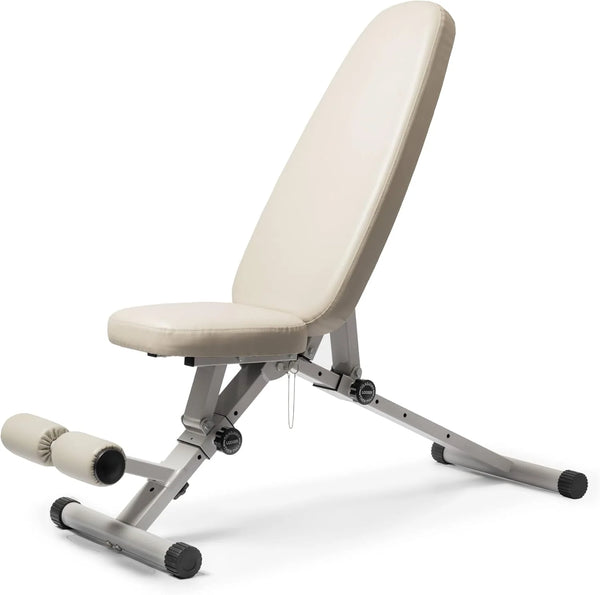 2025 Fitness Bench, Adjustable, Collapsible, Comfortable, and Luxurious Home Gym Bench for Strength Training