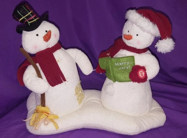2025 2003 Hallmark Jingle Pals Mr & Mrs Snowman Animated Musical Singing Christmas