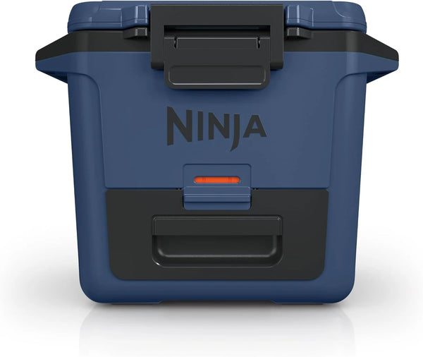 2025 Ninja FB131BL FrostVault 30qt Hard Cooler with Dry Zone, Integrated Fridge-Temp Dry Storage Drawer, Premium Heavy-Duty Insulated Cooler, Keeps Ice for Days, Lakeshore Blue