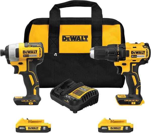 2025 20V MAX Cordless Drill, Impact Driver, 2-Tool Power Tool Combo Kit, Brushless Power Tool Set with 2 Batteries and Charger Included (DCK277D2)