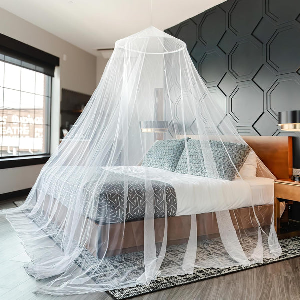 2025 Mosquito Netting for Bed, Extra Large Mosquito Net Covers Single to California King Size Beds, Bug Net for Camping, Crib Canopy, Premium Quality for Indoor Outdoor Use and Travel