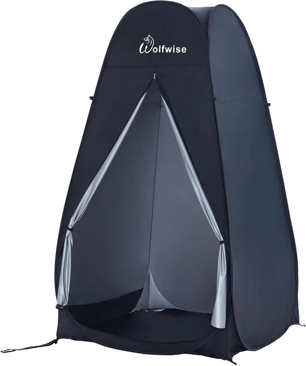 2025 WolfWise 6.6FT Portable Pop Up Shower Privacy Tent Spacious Dressing Changing Room for Toilet Camping Biking Beach