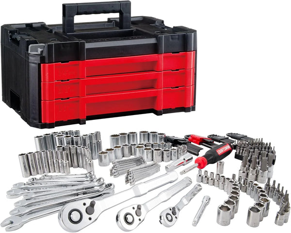 2025 Mechanics Tool Set, 1/4 in, 3/8 in, and 1/2 in Drive, 230 Piece (CMMT45306)