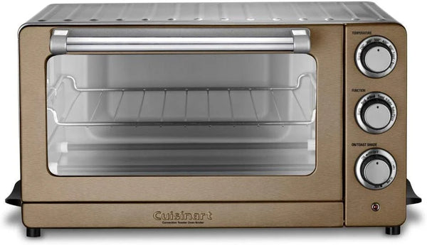 2025 Cuisinart TOB-60N1CS Convection Toaster Oven Broiler, 19.1"(L) x 15.5"(W) x 9.8"(H), Copper Stainless Steel