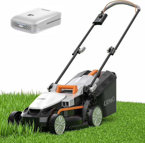 2025 Litheli Cordless Lawn Mower 13 Inch, U20 Handy+ 20V Electric Lawn Mowers for Garden, Yard and Farm, 5 Heights Adjustment, Light Weight,4.0Ah Portable Battery Included