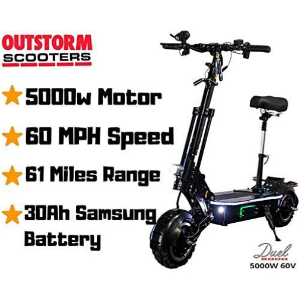 2025 MAXX 60MPH Ultra High Speed Electric Scooter for Adults Foldable, 5000W Power Dual Motor| 60V /38.5Ah Battery | 83 Miles Range | Grade 30¡ã