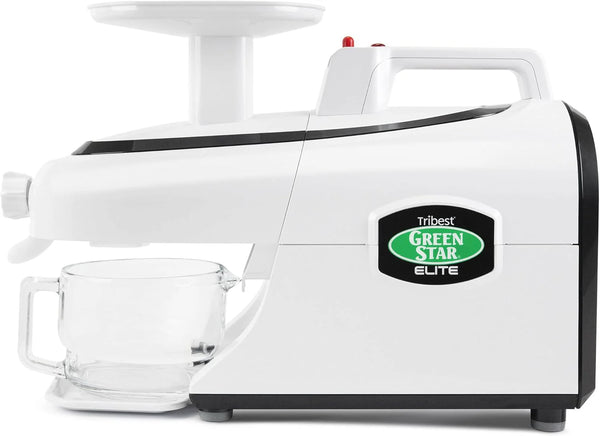 2025 Tribest Greenstar GSE-5000 Elite Twin Gear Cold Press Slow Masticating Juicer (White)