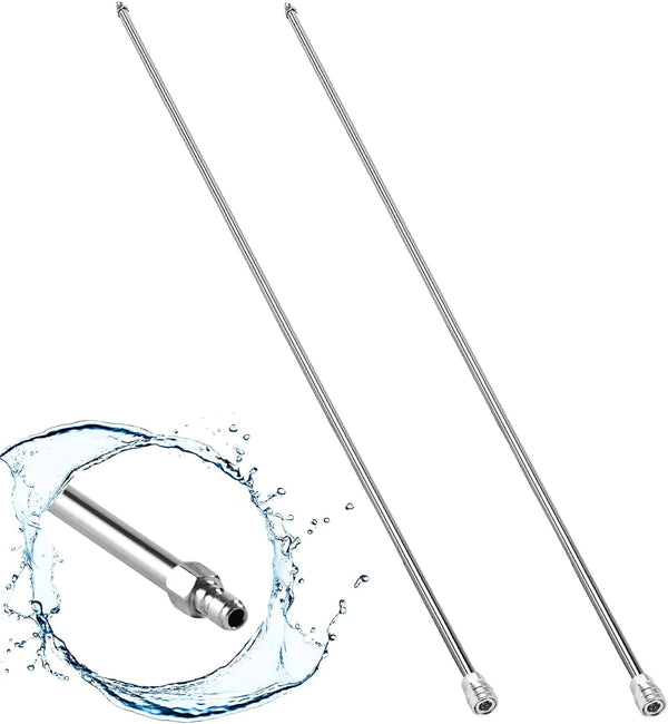 2025 Long Pressure Washer Extension Wand, 2 Pack 60" Power Washer Extension Wand,Pressure Washer Lance,Stainless Steel Power Washer Extender Wands, 1/4¡± Quick Connect Fitting, 4000 PSI(120 Inch)