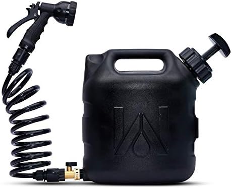2025 WaterPORT GoSpout 2 Gallon Portable Water Tank with Hose and Sprayer for Camping Showers, Rinsing Overlanding Gear, Vehicle Water Storage, Off Road Showers