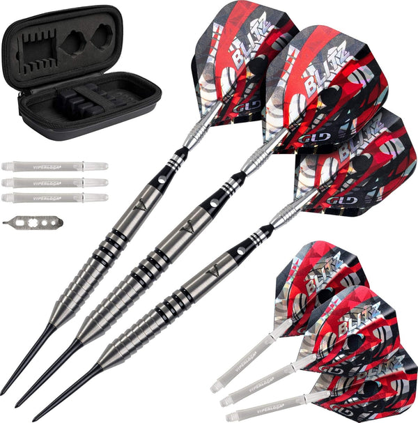 2025 Viper Blitz 95% Tungsten Steel Tip Darts with Storage/Travel Case