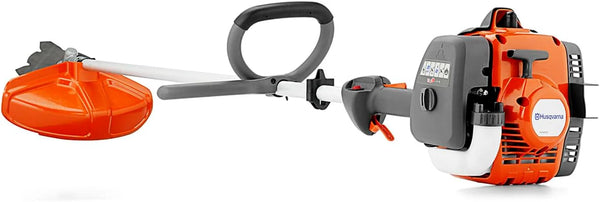 2025 Husqvarna 122RJ Brushcutter, Multi-Purpose Gas Brush Cutter Tool with String Trimmer Head and Grass Blade, Includes Adjustable Harness for Additional Support, 970732503