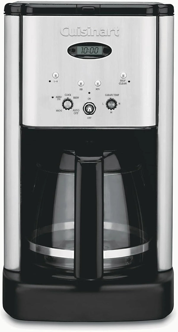 2025 Cuisinart DCC-1200P1 Brew Central 12-Cup Programmable Coffeemaker Coffee Maker, Carafe, Brushed Chrome