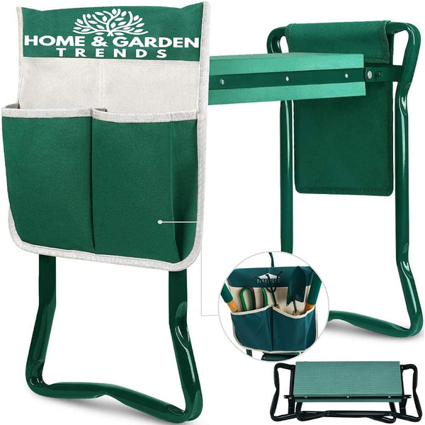 2025 Garden Kneeler and Seat, Foldable Garden Stool Heavy Duty Gardening Bench for Kneeling and Sitting to Prevent Knee & Back Pain, Gardening Gifts for Women, Grandparents, Seniors, Mom & Dad
