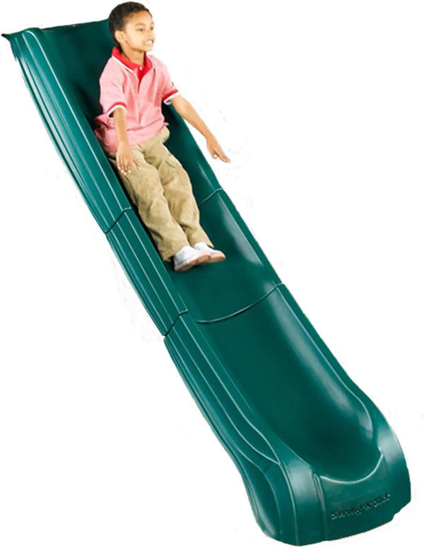 2025 Swing-N-Slide NE 4699-T Super Summit Slide 3 Piece Plastic Scoop Slide for 5' Swing Set Deck Heights, Green