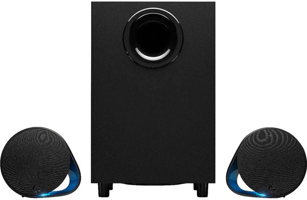2025  G560 PC Gaming Speaker System with 7.1 DTS:X Ultra Surround Sound, Game based LIGHTSYNC RGB, Two Speakers and Subwoofer, Bluetooth, USB, Immersive Gaming Experience - Black
