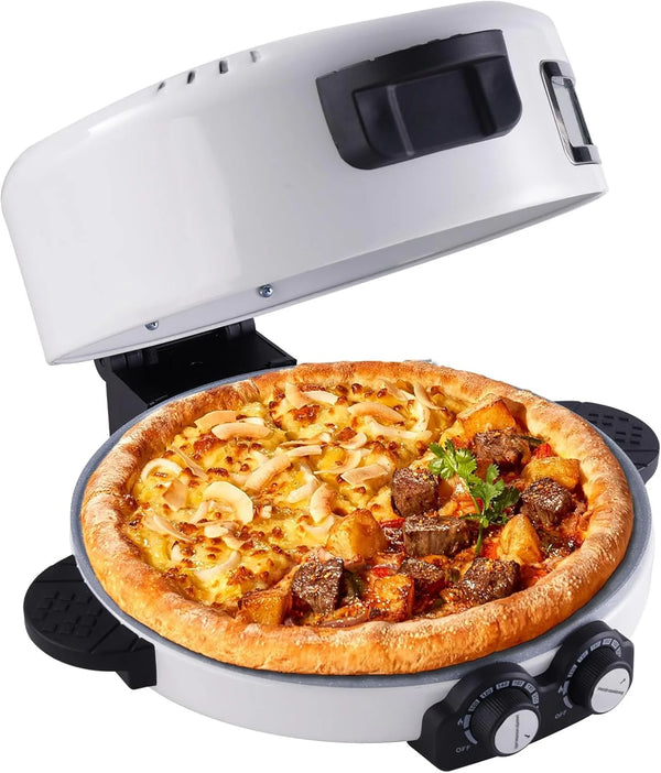2025 12" Electric Pizza Oven-Countertop Pizza Maker with Timer &Temperatures Control, Perfect for Pizzas/Pancake/Quesadillas/Cookies (12in)