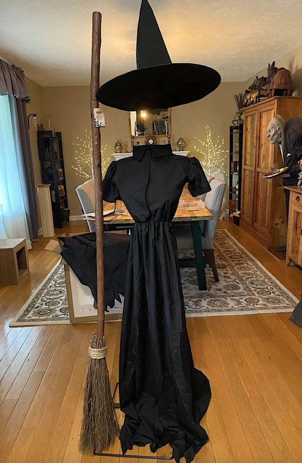 2025 Cracker Barrel 6 Ft Animated Invisible Witch Animatronic Halloween Prop New