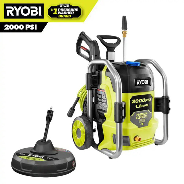 2025 2000 PSI 1.2 GPM Cold Water Electric Pressure Washer with Surface Cleaner