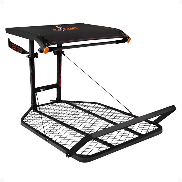 2025 Big Game Captain XC Hang-On Treestand, Lightweight Steel Construction with 14 x 8 in. Flip-Back Flex-Tek Seat, 300 lbs Weight Rating