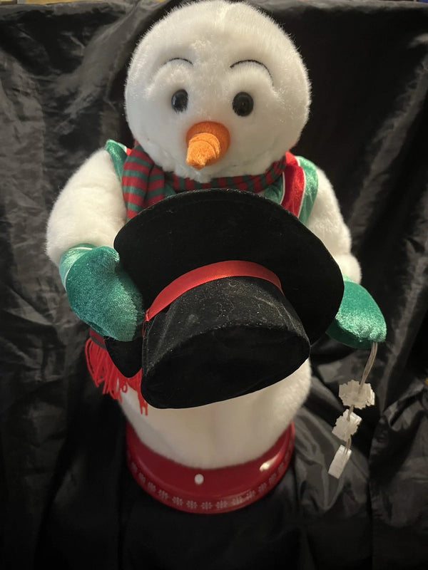 2025 18" GEMMY SNOWFLAKE SPINNING, SINGING, DANCING, ANIMATED SNOW MISER SNOWMAN