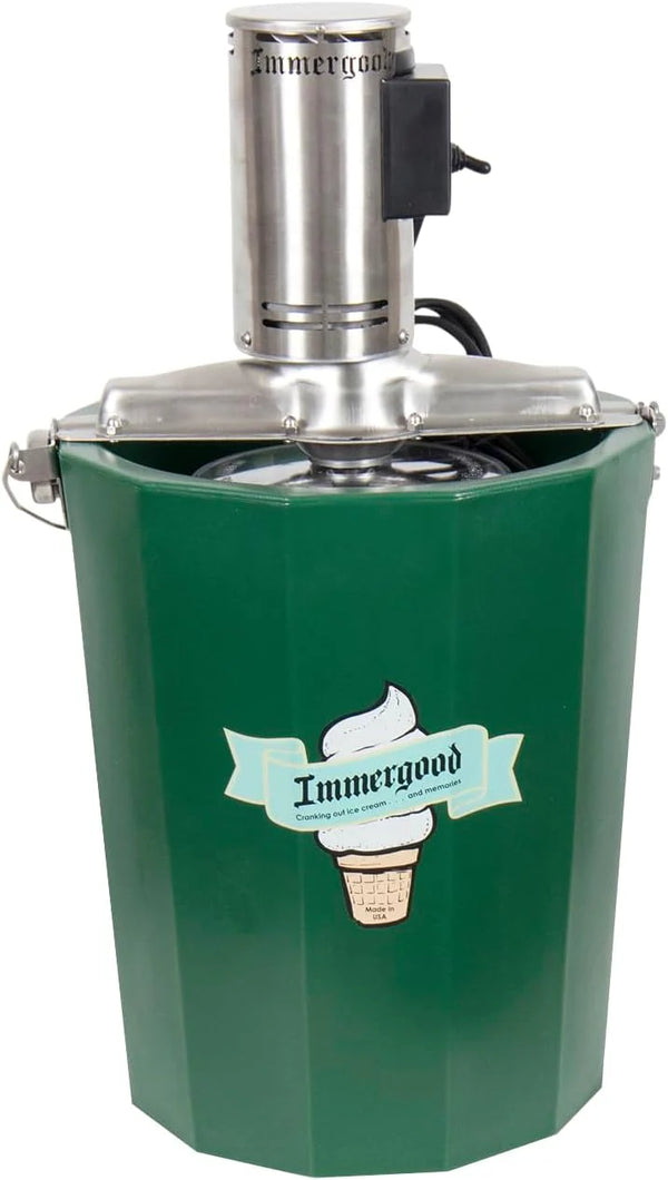 2025 8 qt - Electric Ice Cream Maker - Stainless Steel - 110 volt