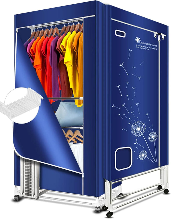 2025 Clothes Dryer, 1600W-110V Portable Clothes Dryer, 67Inch-3 Tier Foldable Clothes Dryers Rack, Energy Saving Portable Dryer for Apartment, Indoor, Travel, RV