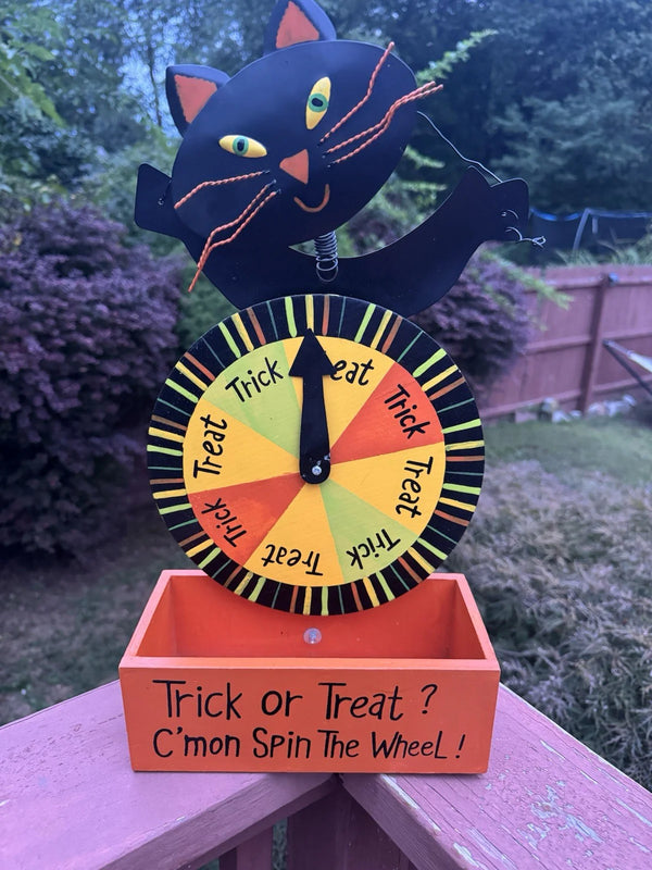2025 2003 Target Black Cat Halloween Trick Or Treat Party Game Spin The Wheel