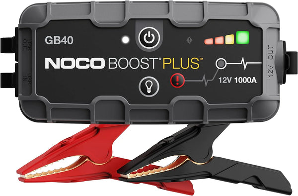 2025 Boost GB40: 1000A UltraSafe Jump Starter â€?12V Lithium Battery Booster Pack, Portable Jump Box, Power Bank & Jumper Cables - for 6.0L Gas and 3.0L Diesel Engines
