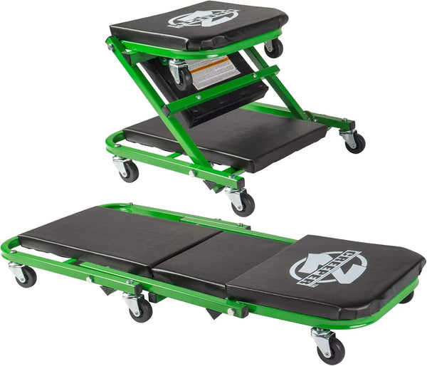 2025 Pro-LifT C-2036DG Black/Green 300 Lbs Mechanic Creeper