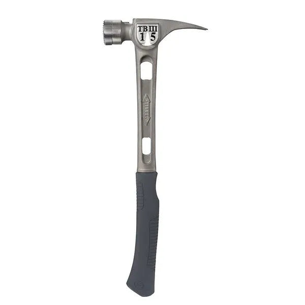 2025 Stiletto TB3MC 15 oz Ti-Bone III Titanium Hammer with Milled Face Curved Handle